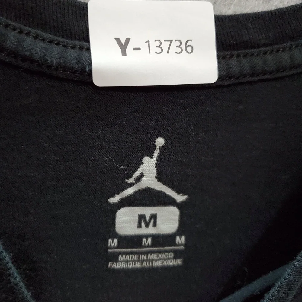 Air Jordan Men T-Shirt Medium‎ Black Respect Above All Jumpman Logo Tee